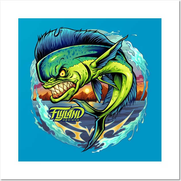 Angry Mahi-Mahi Wall Art by FlylandDesigns